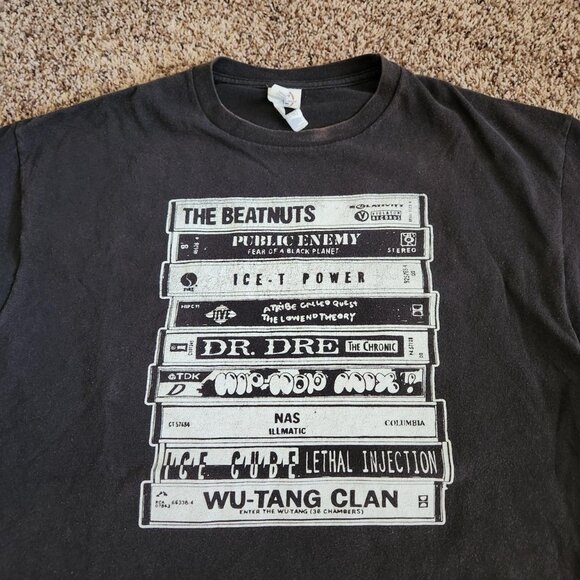 Old School Hip Hop Rap Tee Vintage Style Retro T-Shirt Dr. Dre Ice Cube WuTang - Picture 1 of 6